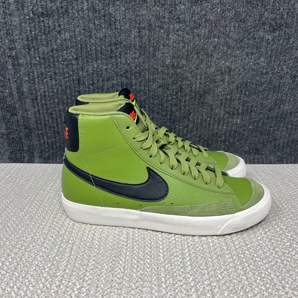Nike Blazer Mid ‘77 Asparagus Green Black Crimson Shoes Women’s 6.5 DH1017-300